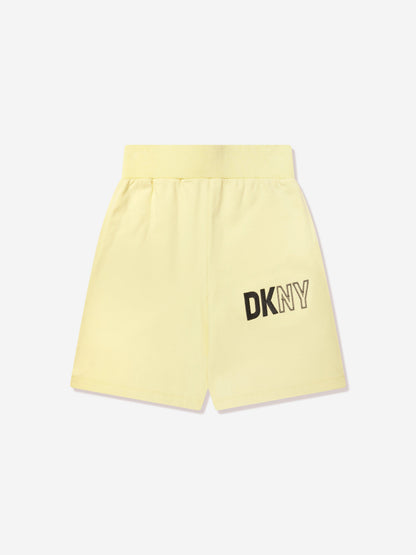 DKNY Kids 粉色徽标百慕大短裤