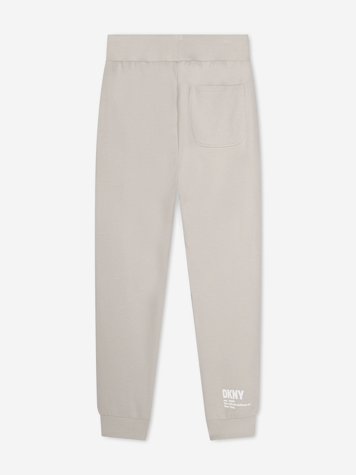 DKNY Kids 徽标慢跑裤（白色）