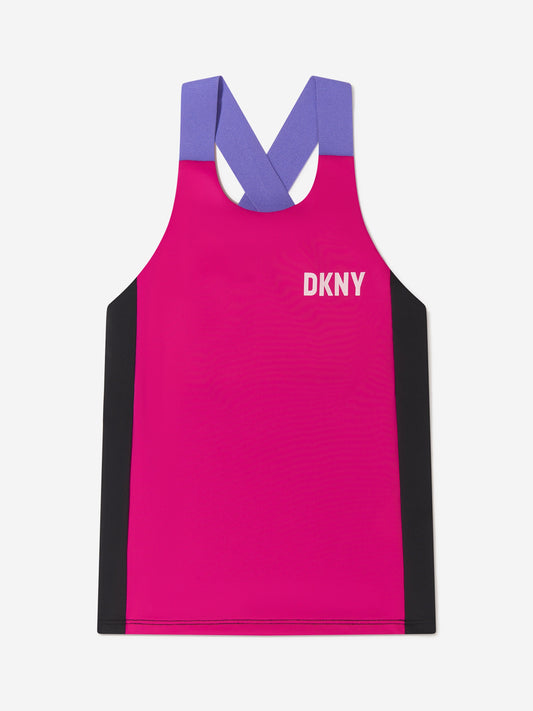 DKNY 女童徽标印花运动上衣