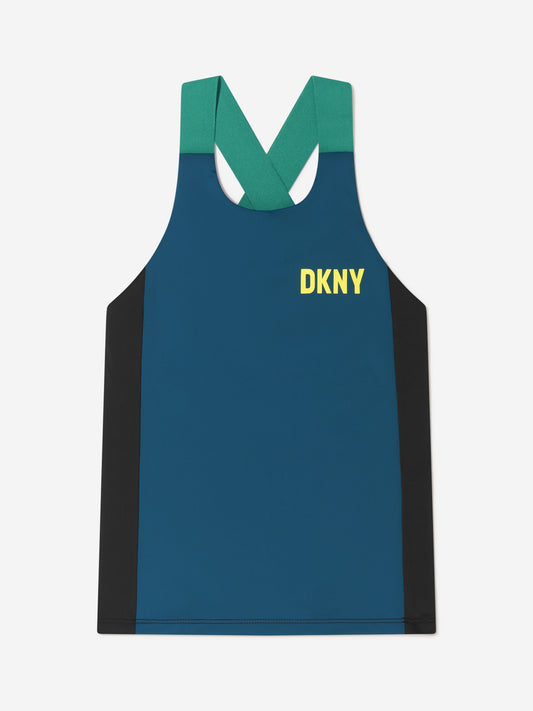 DKNY 女童徽标印花运动上衣