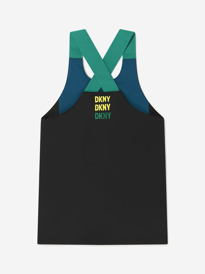 DKNY 女童徽标印花运动上衣