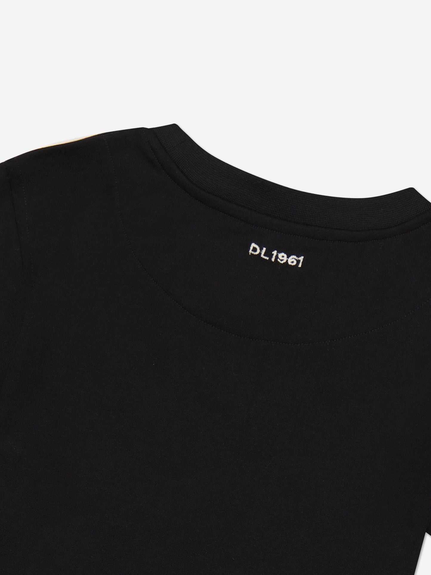 DL1961 女童黑色棉质 T 恤