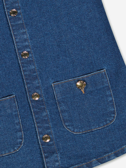 DL1961 女童 Hana 蓝色牛仔连衣裙