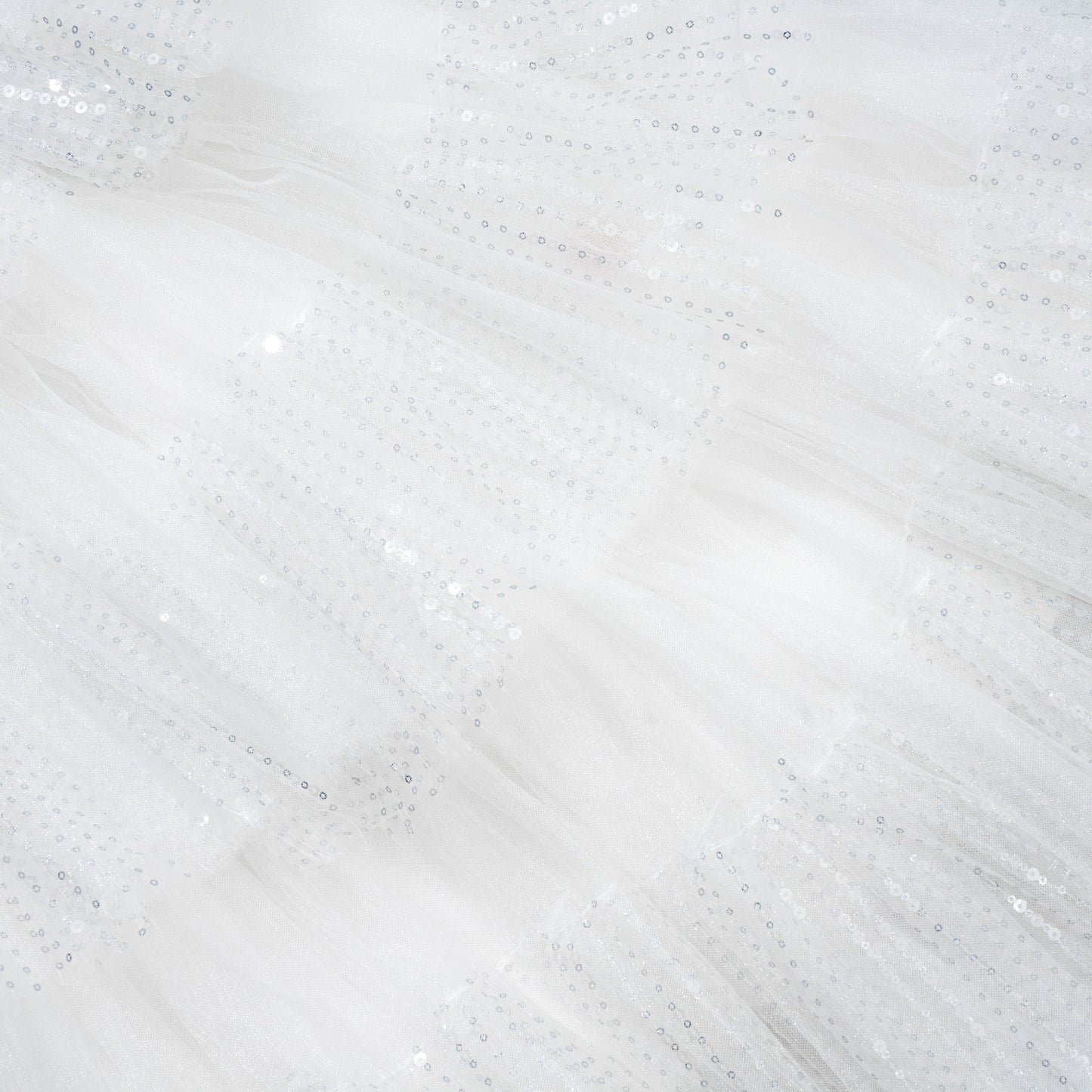 女童白色珠绣半身蛋糕裙