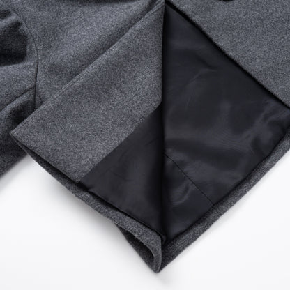 女童灰色毛呢上衣