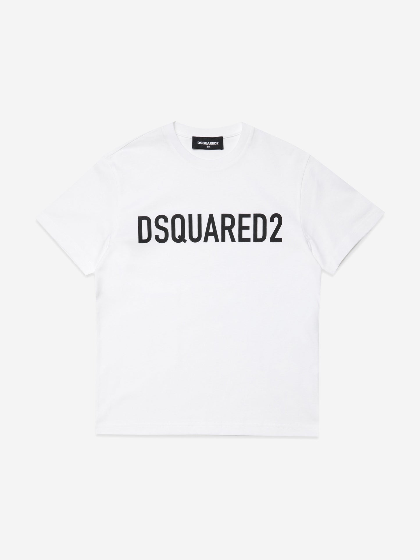 Dsquared2 儿童徽标印花 T 恤 (白色)