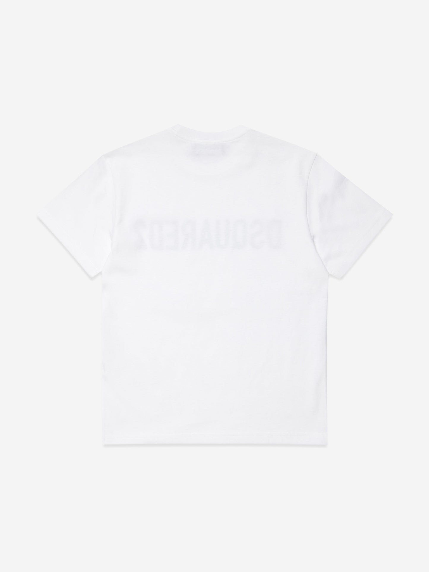 Dsquared2 儿童徽标印花 T 恤 (白色)