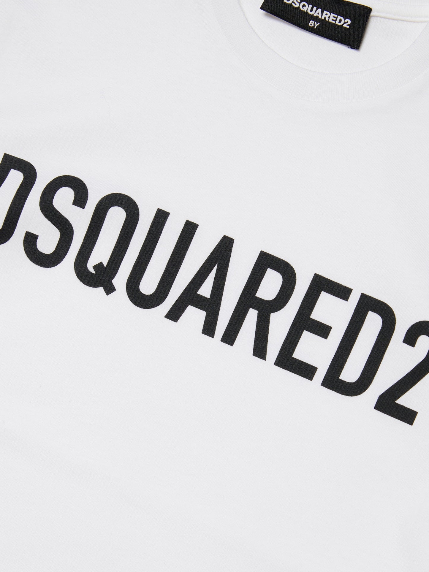 Dsquared2 儿童徽标印花 T 恤 (白色)