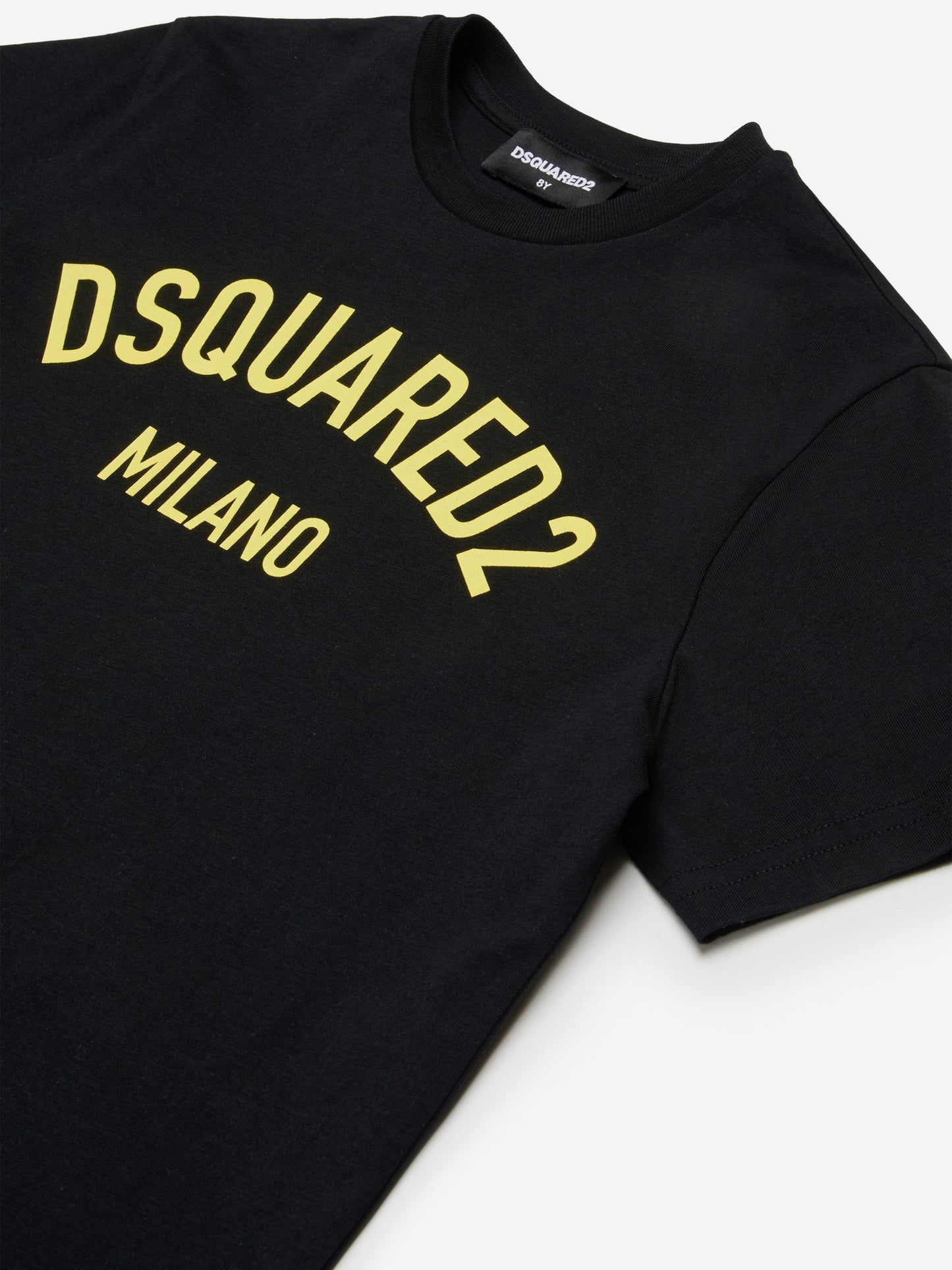 Dsquared2 儿童 Milano 徽标 T 恤（黑色）