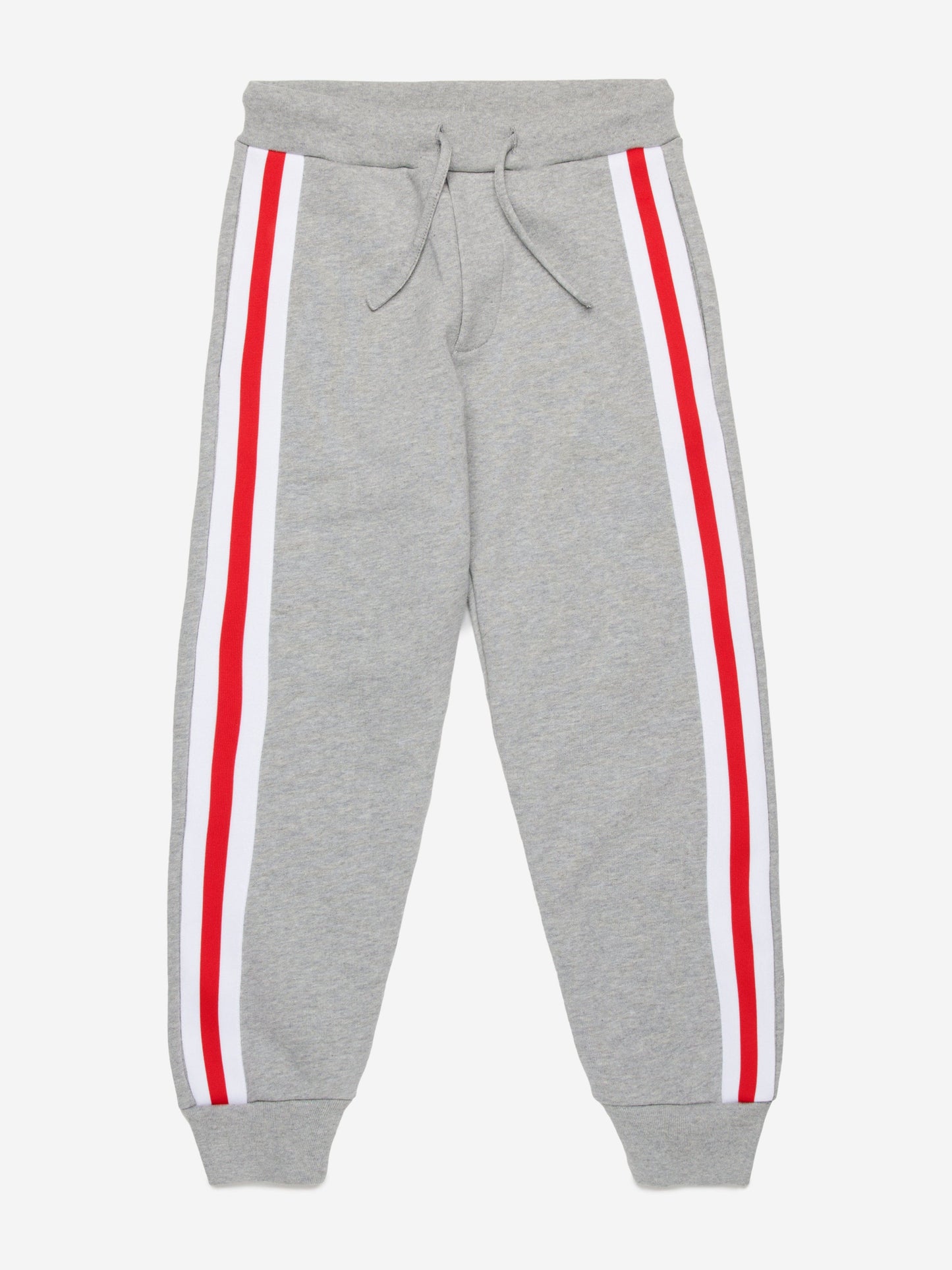 Dsquared2 儿童条纹边饰慢跑裤（灰色）