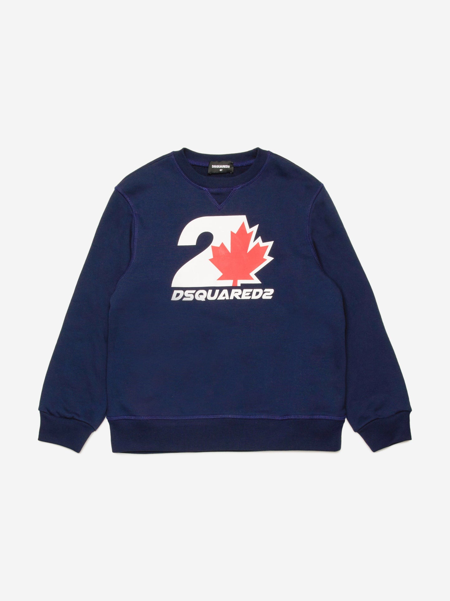 Dsquared2 儿童海军蓝徽标运动衫