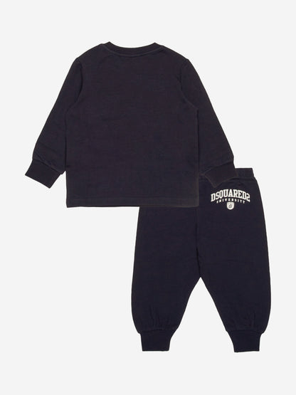 Dsquared2 Baby Logo 运动服 (海军蓝)