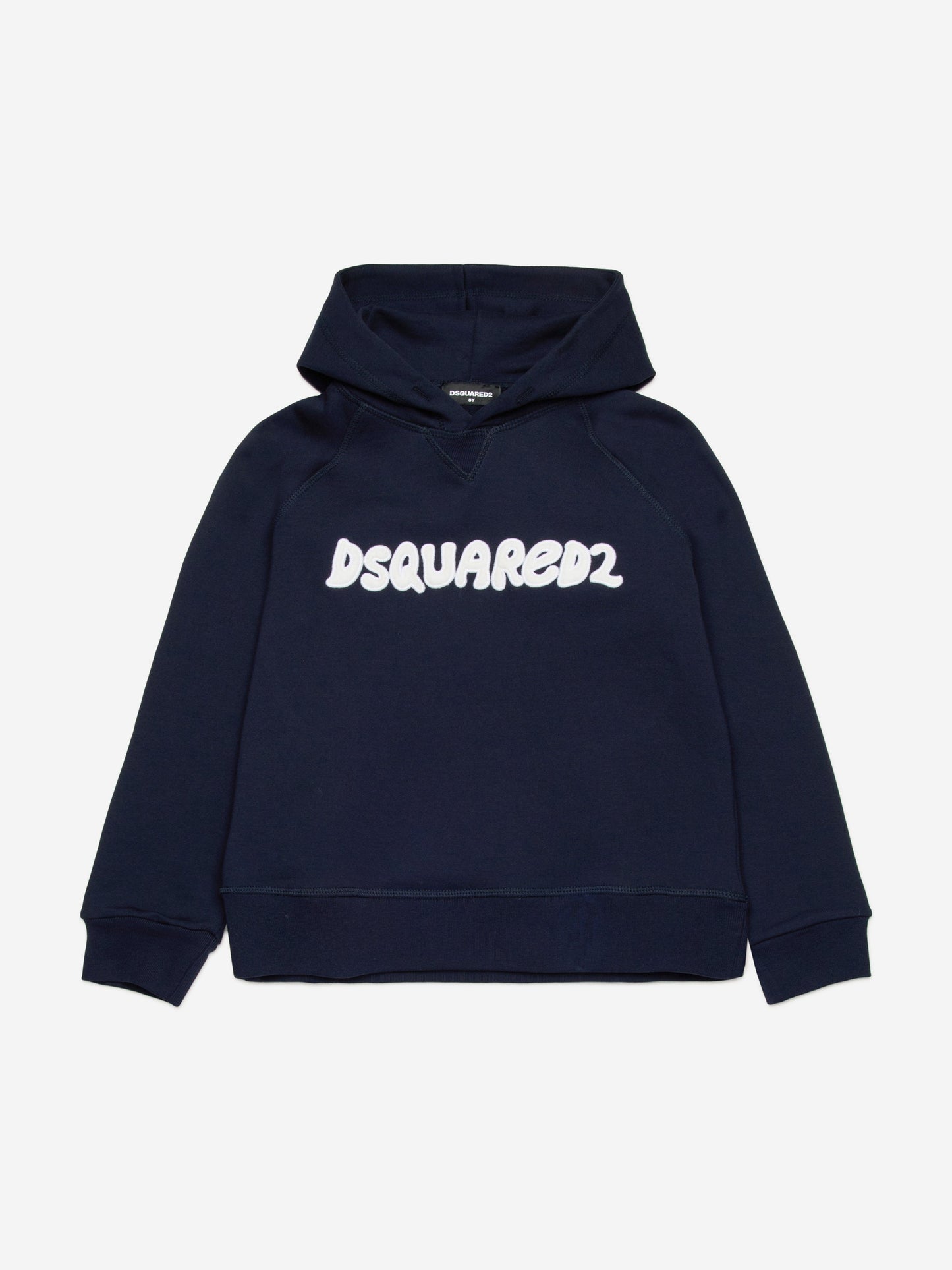 Dsquared2 儿童徽标连帽衫（海军蓝）