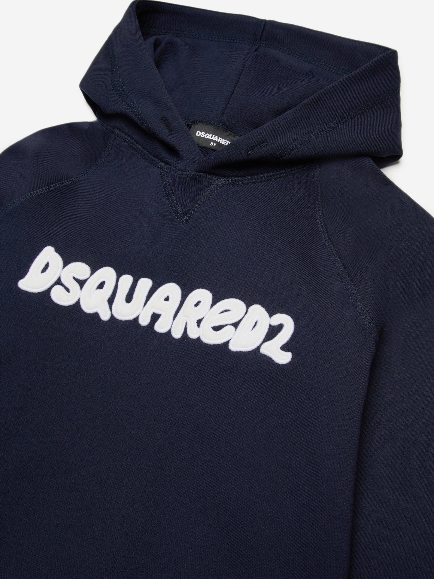 Dsquared2 儿童徽标连帽衫（海军蓝）