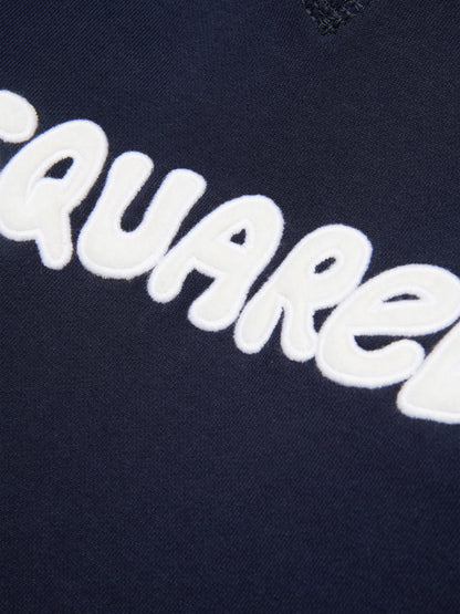 Dsquared2 儿童徽标连帽衫（海军蓝）