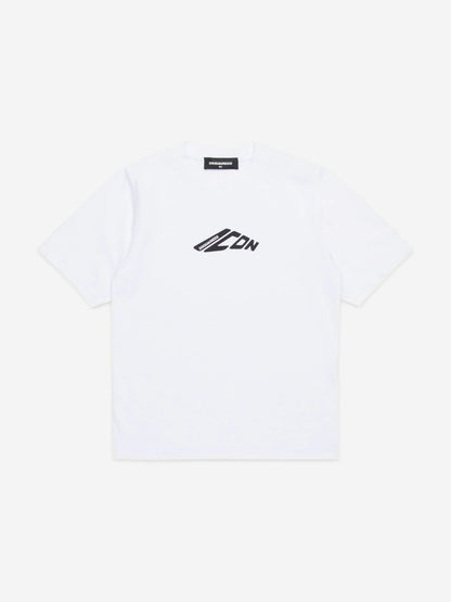 儿童白色 Icon Logo T 恤