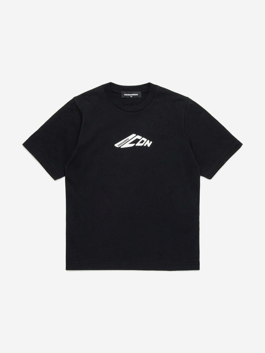 儿童黑色 Icon Logo T 恤