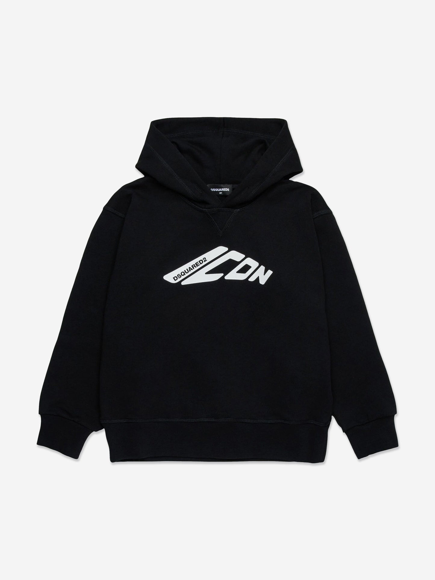 儿童黑色 Icon Logo 连帽衫