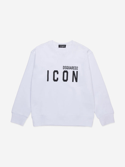 儿童白色 Icon Logo 运动衫