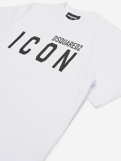 儿童白色 Icon Logo T 恤