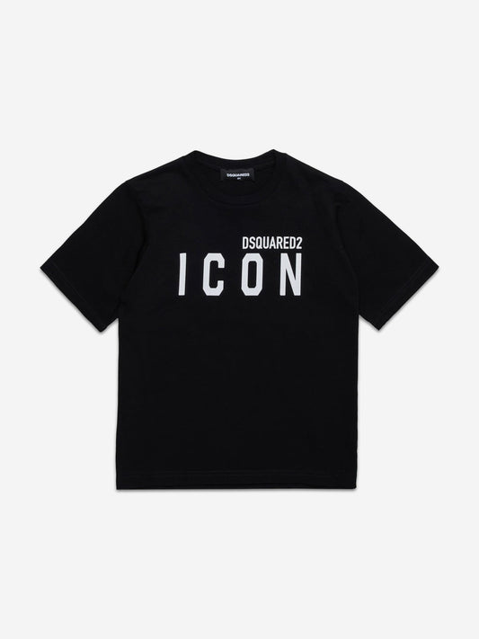 儿童黑色 Icon Logo T 恤