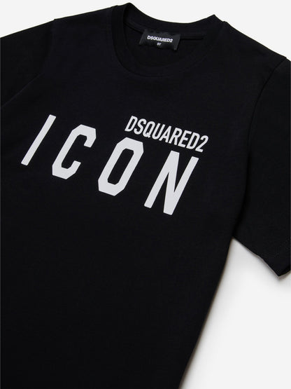 儿童黑色 Icon Logo T 恤