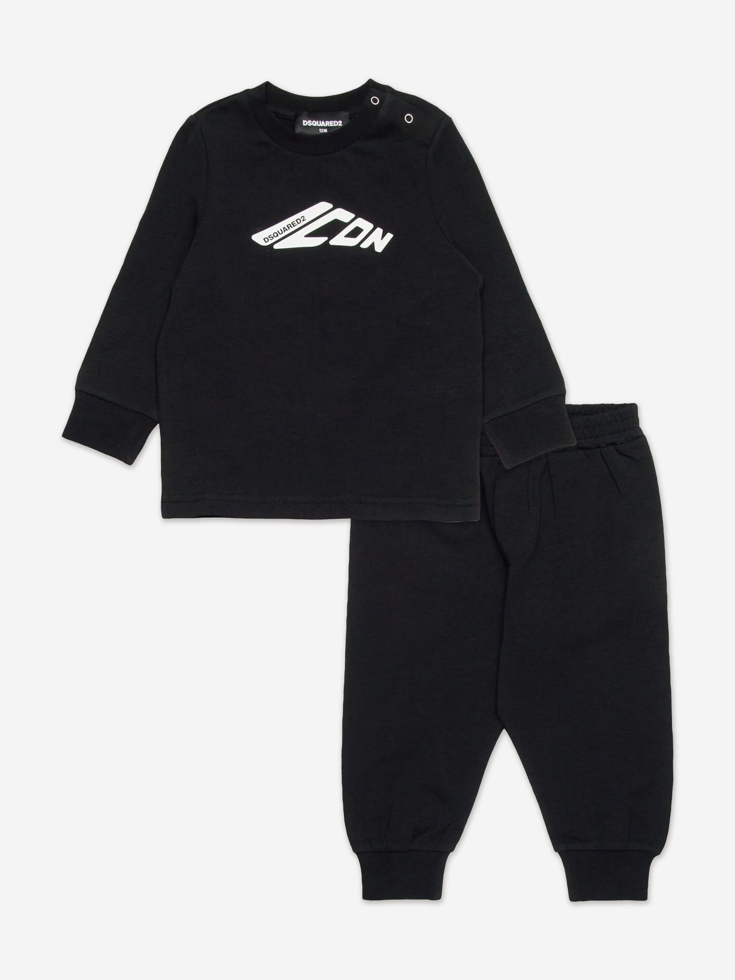 黑色 Baby Icon Logo 运动服
