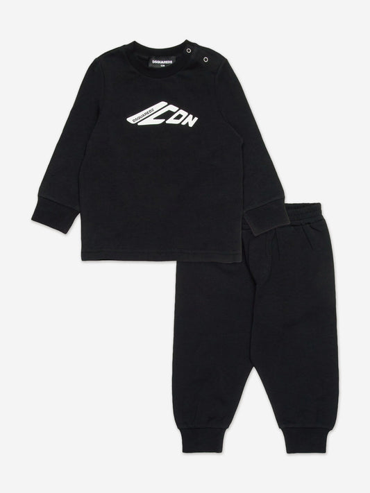 黑色 Baby Icon Logo 运动服