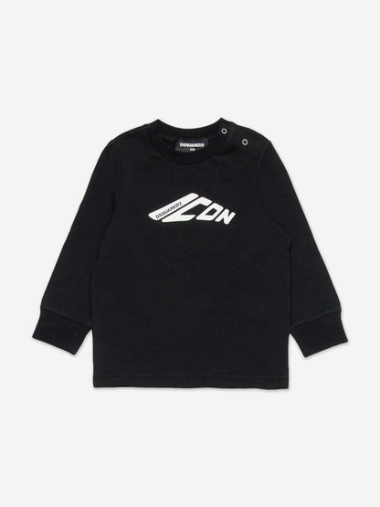 黑色 Baby Icon Logo 运动服