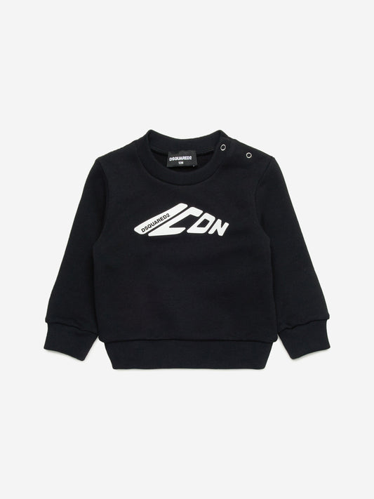 黑色 Baby Icon Logo 运动衫