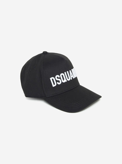 Dsquared2 Kids 徽标帽子 黑色