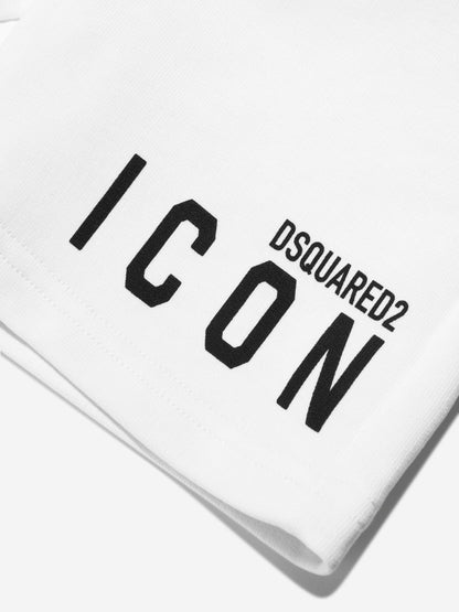Dsquared2 儿童 Icon 白色短裤