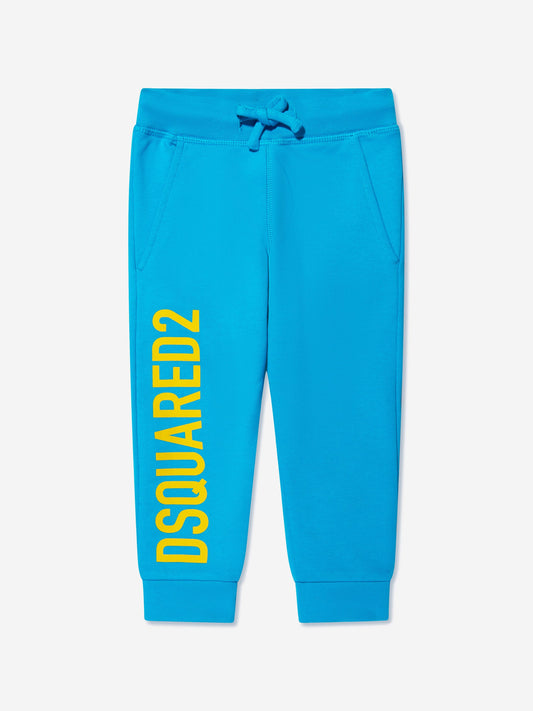 Dsquared2 儿童蓝色徽标裤