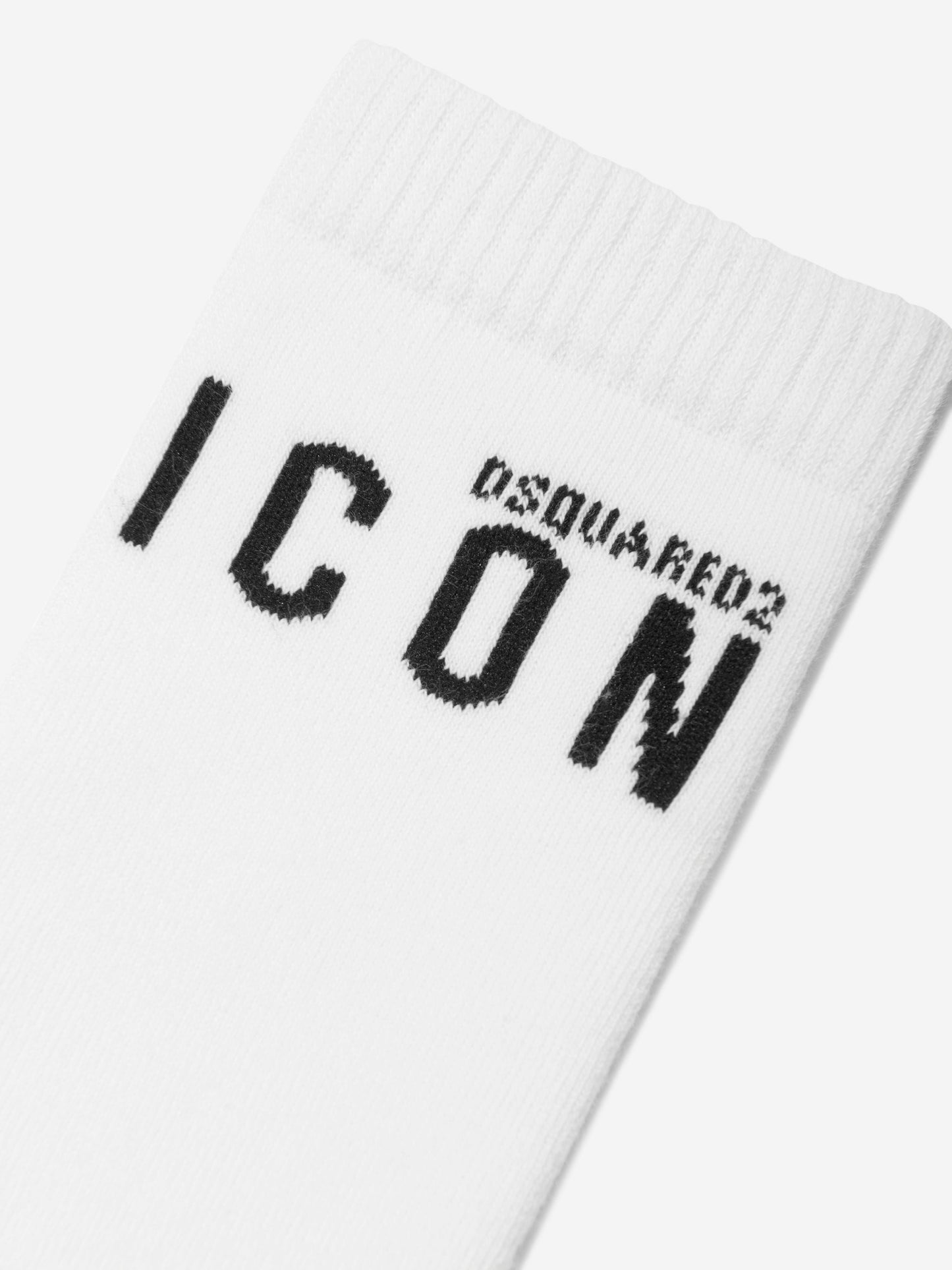 Dsquared2 Kids Icon Logo 袜子（白色）