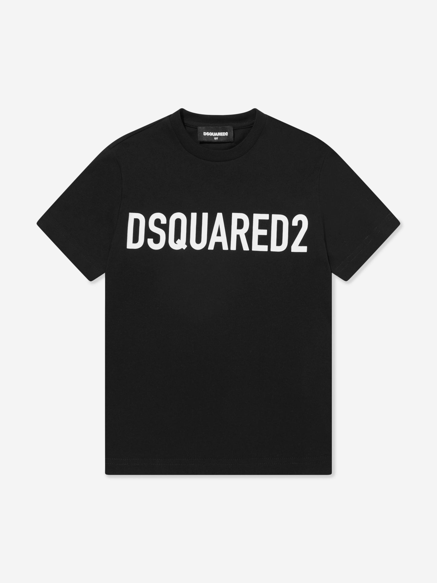 Dsquared2 儿童徽标印花 T 恤（黑色）