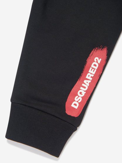 Dsquared2 Baby Logo 慢跑裤（黑色）