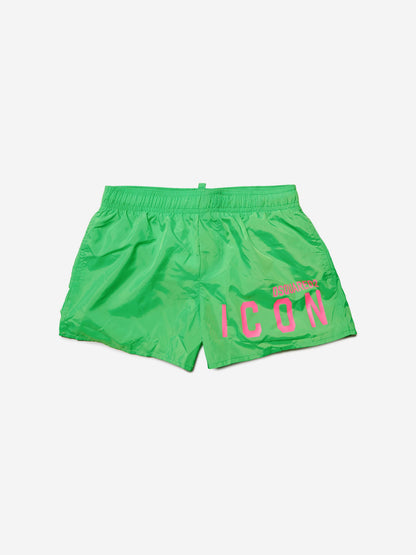 Dsquared2 男童 Icon 绿色泳裤