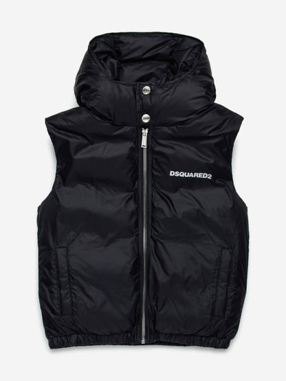 Kids Padded Gilet in Black