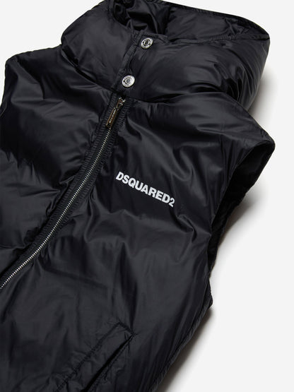 Kids Padded Gilet in Black