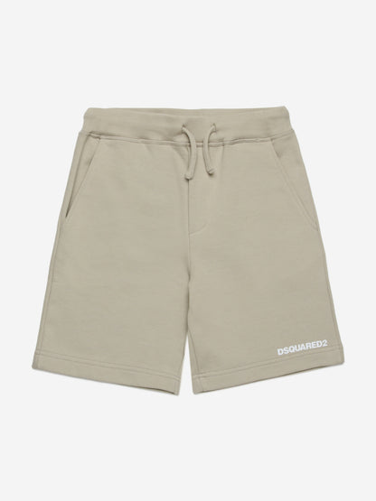 Kids Logo Shorts in Beige