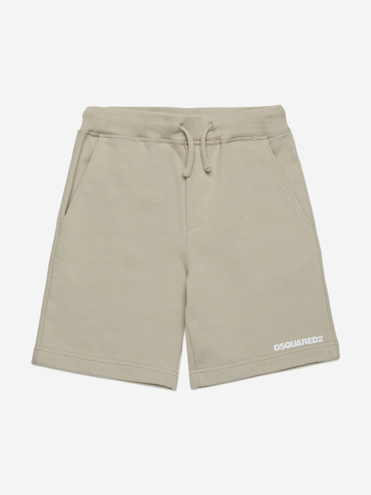 Kids Logo Shorts in Beige