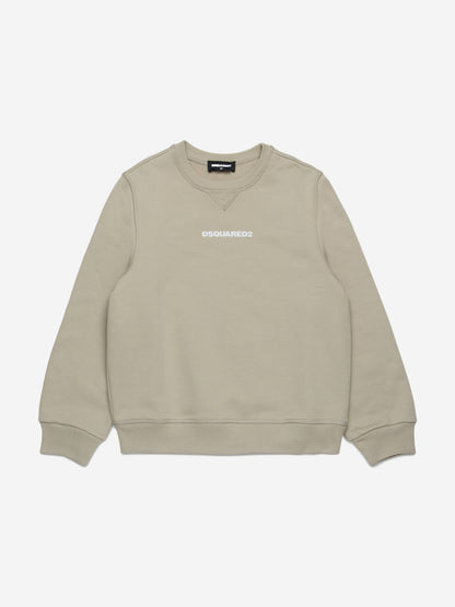 Kids Logo Sweatshirt in Beige