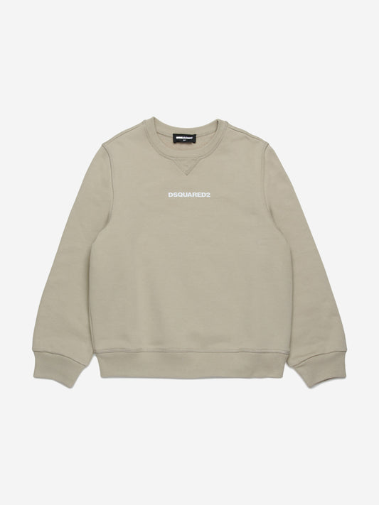Kids Logo Sweatshirt in Beige