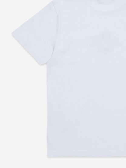 Kids Maple Leaf Logo T-Shirt in White