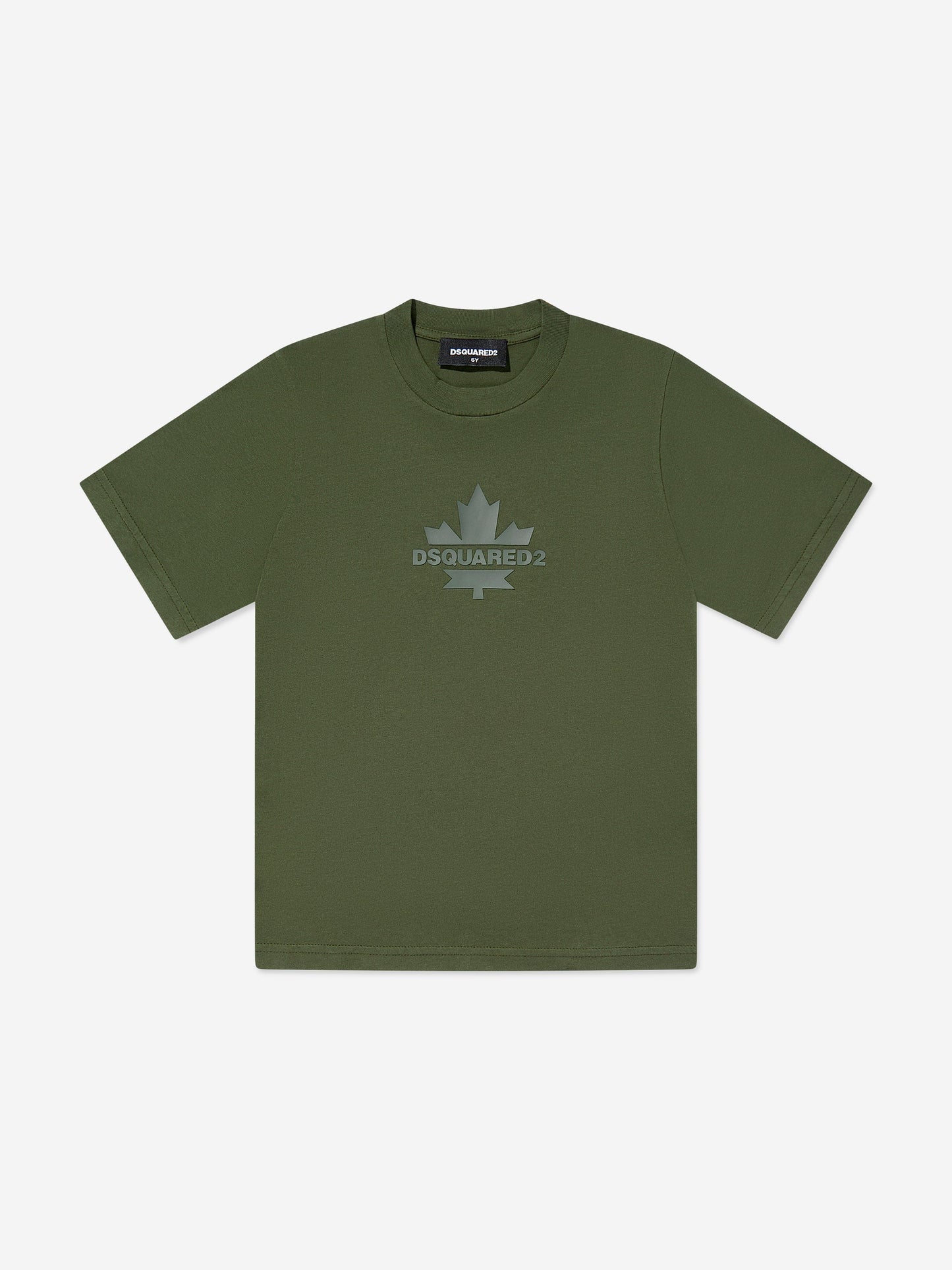 Kids Maple Leaf Logo T-Shirt in Green