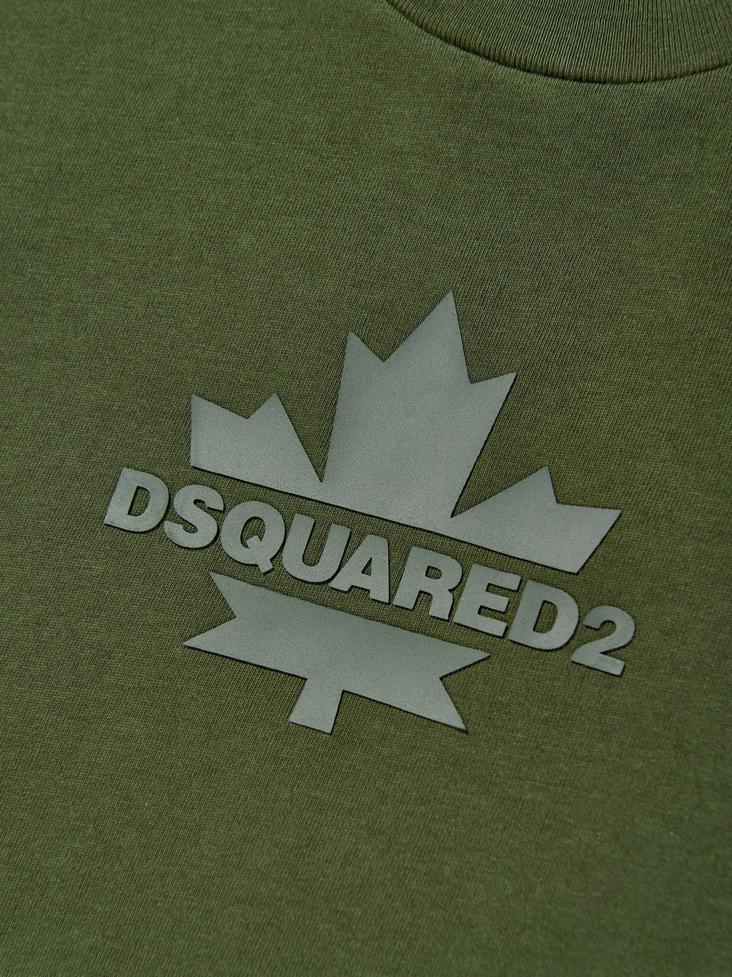 Kids Maple Leaf Logo T-Shirt in Green