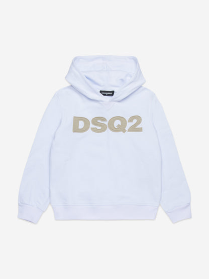 Kids Logo Hoodie in White
