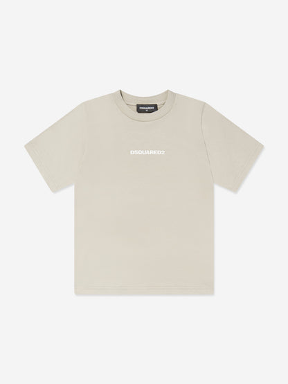 Kids Logo T-Shirt in Beige
