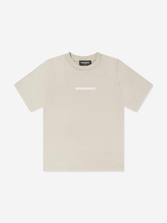 Kids Logo T-Shirt in Beige