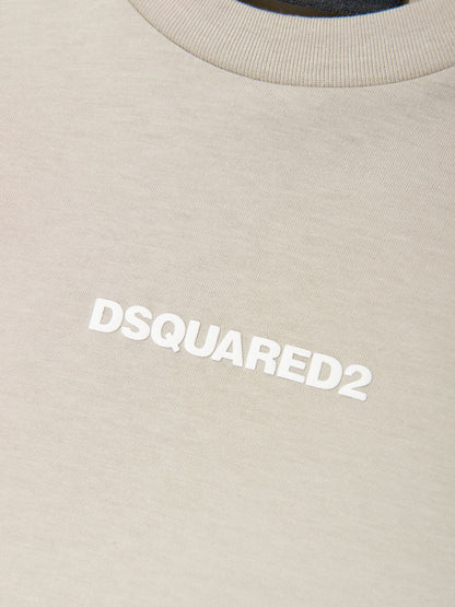 Kids Logo T-Shirt in Beige